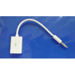 Cable audio Jack 3.5mm a USB Hembra