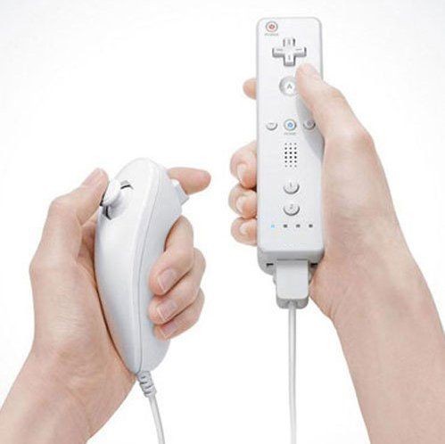 Mando Wii (Wimote) + Nunchuk MTK Blanco