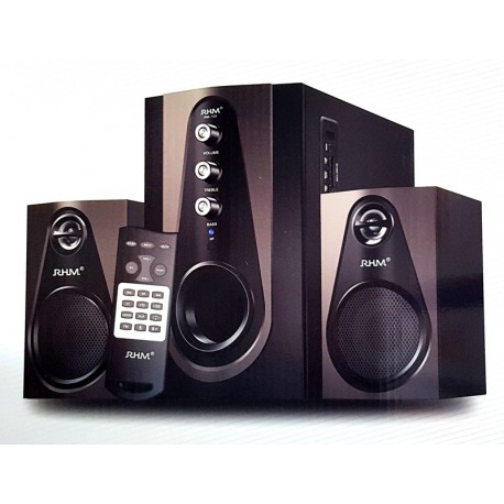 Altavoces Multimedia  RHM RM-103 USB, Radio FM, Micro SD, Bluetooth, Mando a distancia