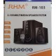 Altavoces Multimedia  RHM RM-103 USB, Radio FM, Micro SD, Bluetooth, Mando a distancia