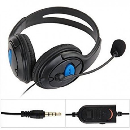 Auricular PS4 GAMING Headset con Micrófono y Control de Volumen