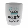 Original Taza de Cerámica decorada con la frase - Yo soy Padre, también Abuelo. ¡Supera eso!