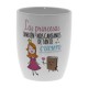 Original Taza de Cerámica decorada con la frase - Las princesas también nos cansamos de tanto cuento