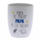 Original Taza de Cerámica decorada con frase - Para el mejor Papa de la Galaxia