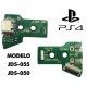 Placa con conector de carga USB para mando PlayStation 4 + Flex de datos JDS-055 JDS-050