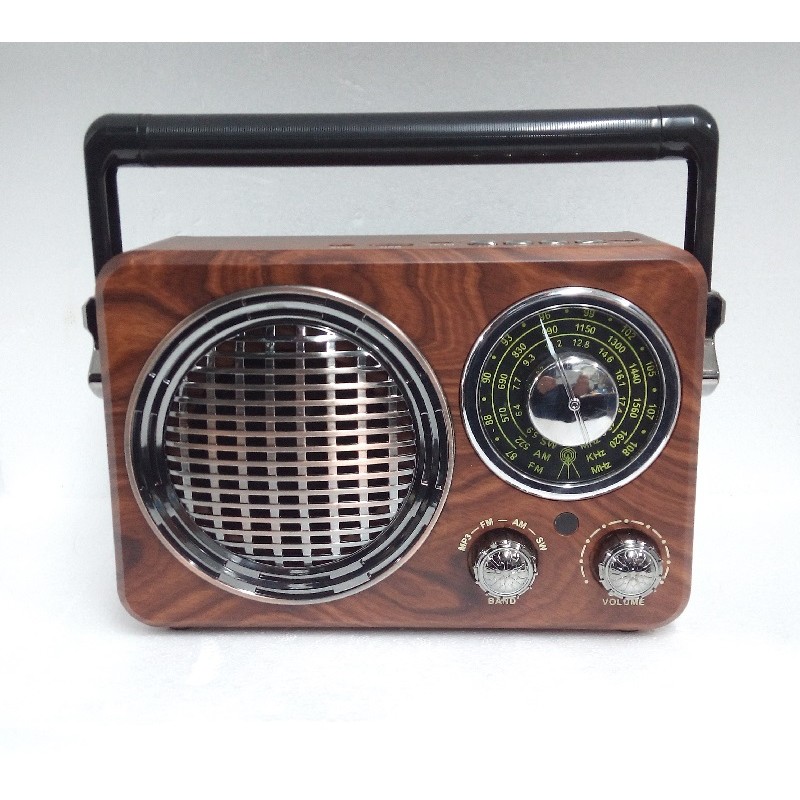 Réplica radio estilo antiguo con entrada USB, tarjeta y altavoz bluetooth -  Solohombre