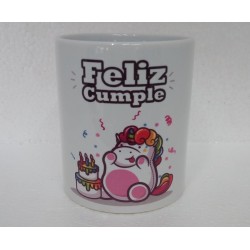 Original Taza de Cerámica decorada con frase - Feliz cumple