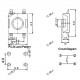 Botón Pulsador SMD para mando de coche 6*6*3.1mm 4 pin