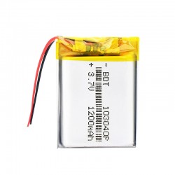 Batería Recargable LIPO de polímero de litio 3,7V 1200mAh 103040
