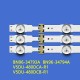 Tiras LEDs de retroiluminación para samsung UE48JU6412 UE48JU6410 UE48JU6465 UE48JU6450 UE48JU6440 ue48ju652 UE48JU7090