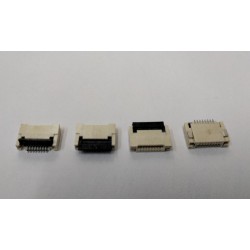 Conector FFC/FPC de cable plano 8pin 0.5mm Inserción Frontal con tapa trasera