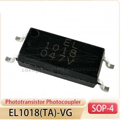 Voltaje de aislamiento de entrada CC (rms): fotoacoplador de fototransistor de 5000 V EL1018(TA)-VG SOP-4-2.54mm