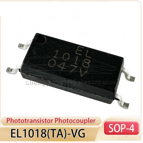 Voltaje de aislamiento de entrada CC (rms): fotoacoplador de fototransistor de 5000 V EL1018(TA)-VG SOP-4-2.54mm