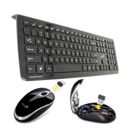 Teclado y Ratón Optico Inalámbrico GENIUS SlimStar i820