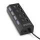 Hub 4 Puertos USB 2.0 HI-SPEED con Interruptor 