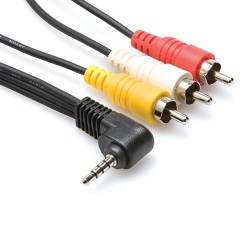 Cable AV Jack 3.5" a 3 RCA Macho