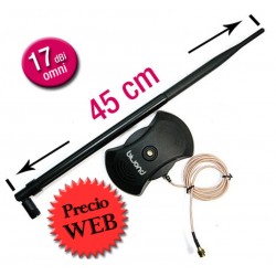 Antena Wifi 17dBi con Base Biwond